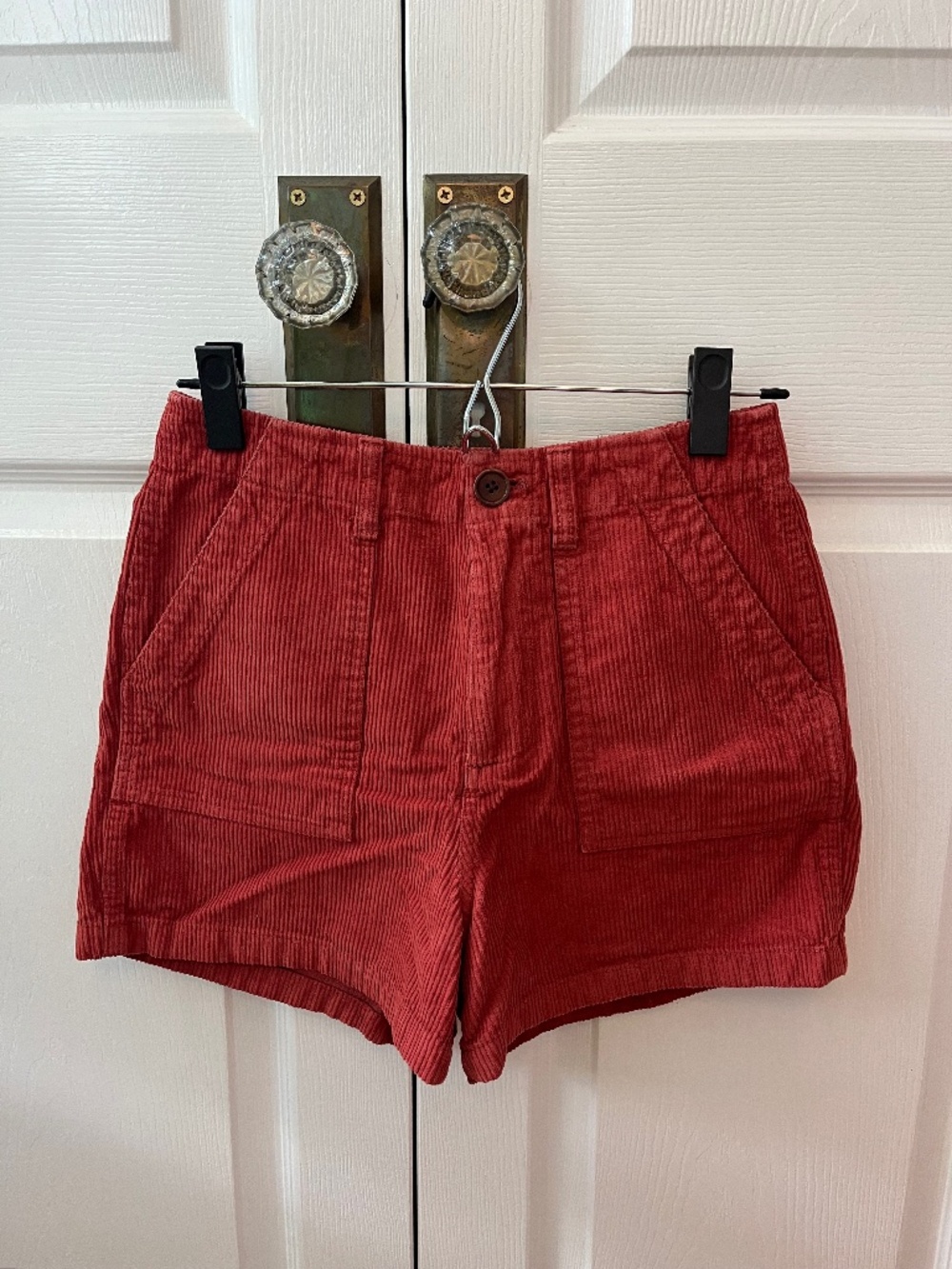 Coral Red Marine Layer Corduroy Shorts Size 4